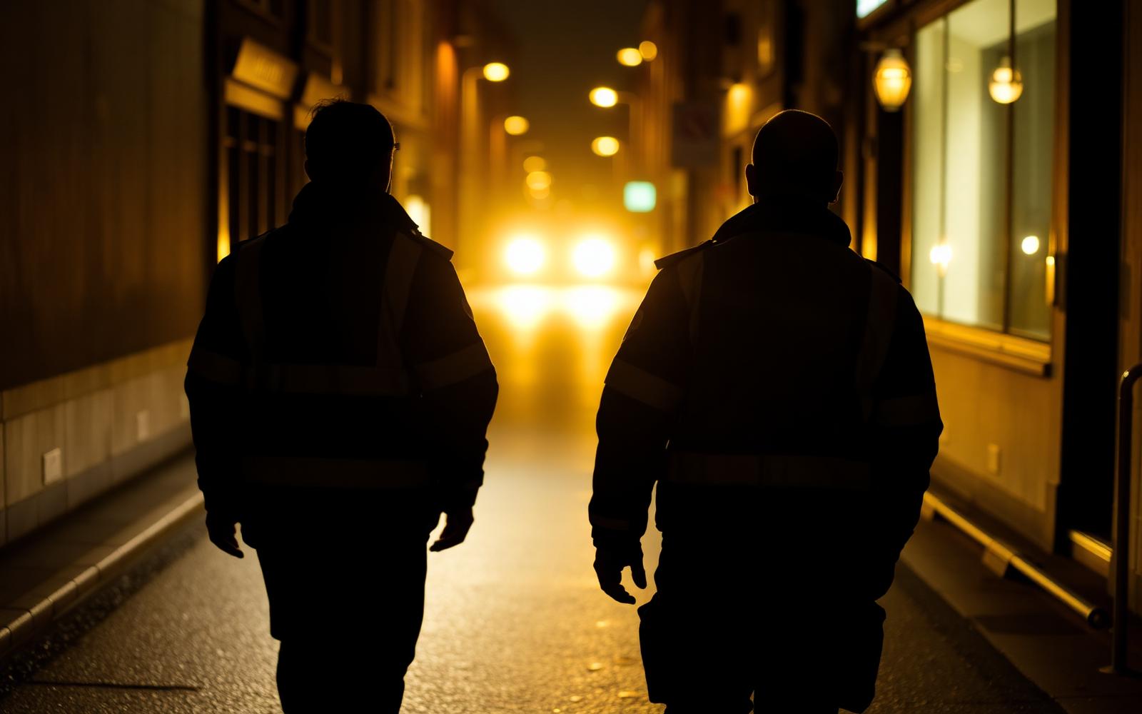 Patrol Members on a Liverpool night patrol